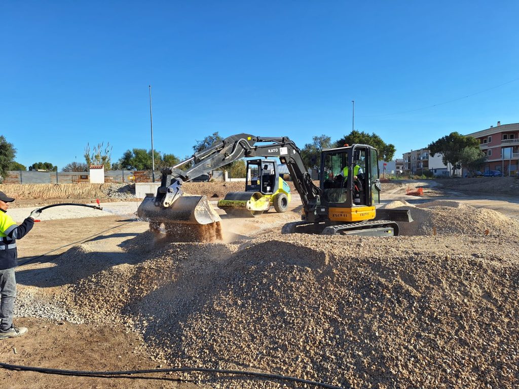 Construcción de un nuevo pumptrack en Rafal, Alicante