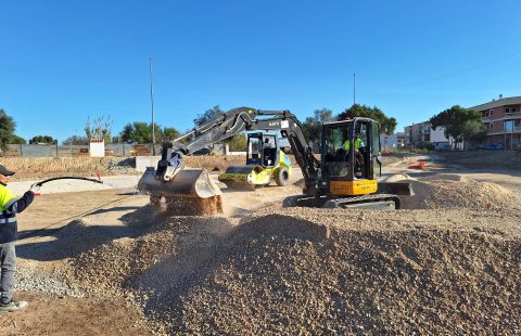 Construcción de un nuevo pumptrack en Rafal, Alicante